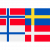 Скандинавия (Дания + Норвегия + Финляндия + Швеция + Исландия) =39.00 р.
